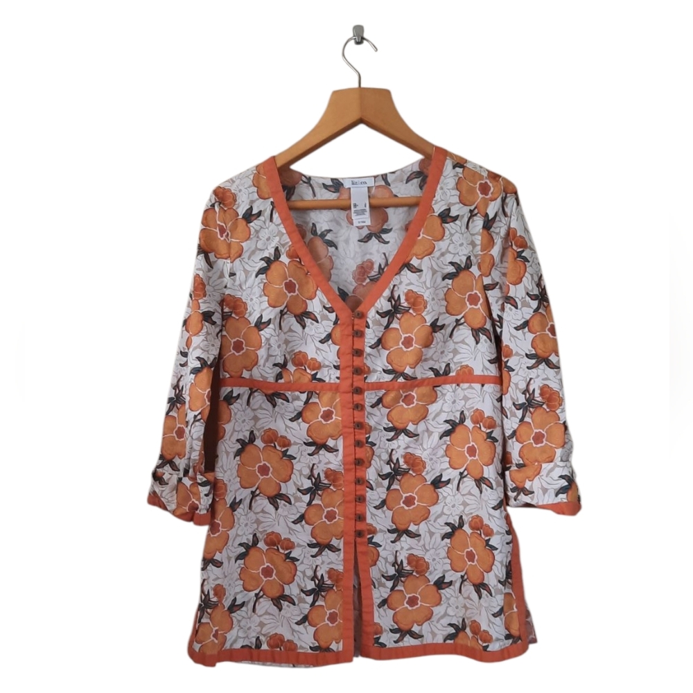 Liz & Co Hippie Bohemian Tunic Top Mini Lightweight Cotton